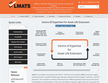 Tablet Screenshot of lmats.com.au